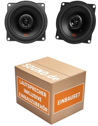 Lautsprecher - Einbauset passend mit JBL Stage2 524 | 2-Wege | 13cm Koax für Mercedes W123 Heck