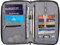 Valante Premium Familien-Reisedokumenten-Organizer, geräumige RFID-1-3-Reisepasshülle, Nylon-Geldbörse (mittel), RFID-Blockierung, Grau, M, RFID-Geldbörse