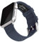 Archer Watch Straps - Correas de Reloj de Tela para Apple Watch (Azul Marino, Plata, 40/41/42mm)