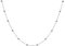 SILBERMOOS Damen Kette Kugelkette Dots Kugeln Kügelchen Silberkette, 925 Sterling Silber, 42 45 50 60 100 cm, Länge:50 cm