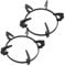 2PCS Wok Support Ring,Gas Stove Wok Support Ring,Wok Support Stands Pan Holder Gas Stove Iron Trivets Gas Burner Support Ring for Pot Pan