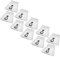 vhbw 50x sacchetto compatibile con Bosch GAS 1200, GAS 1200 L Professional, GAS 15 aspirapolvere - in microfibra, 43cm x 33cm, bianco