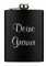 Schmalz Flachmann Adventure Mate mit Gravur – Edelstahl, 200ml, personalisierbar, gravierbar, perfekt für Vatertag, Wandern, Partys, als Geschenk für Männer, hochwertige Lasergravur (schwarz)