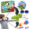 Toyzey Spielzeug für Jungen 4 5 6 7 Jahre, Pfeil Und Bogen Kinder Outdoor Spielzeug 3-7Jahre Geschenk Junge 3-10 Jahre Dinosaurier Kinderspielzeug Jungen Spielzeug Bogenschießen Geschenk