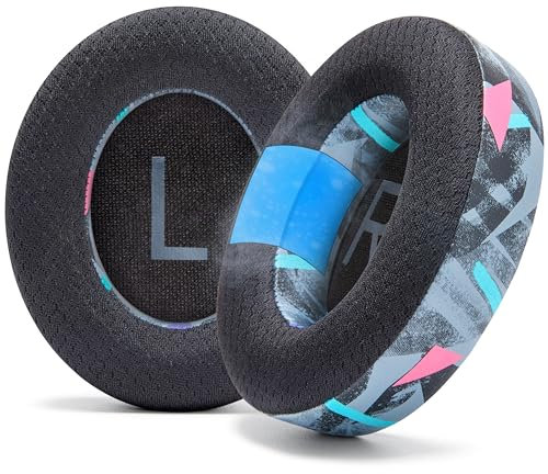 WC Freeze NC700 – Kühlende Gel-Ohrpolster für Bose Noise Cancelling 700 Kopfhörer | Atmungsaktives Sportgewebe, kühlendes Gel, extra dick und länger kühl | 90's Black