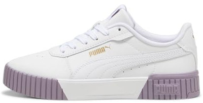 PUMA Carina 2.0, Scarpe da Ginnastica Donna, Puma White Pale Plum Puma Gold, 37.5 EU