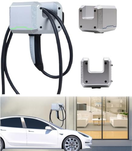 Thor Hammer Tesla MjolnEVr mobiler Ladekabel-Organizer aus Aluminium, nordisches Design, Wandhalterung, passend für alle Tesla Modelle S|3|X|Y (Leuchtmittel)