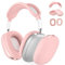 Case für Airpods Max Kopfhörer, GUIGUZI weiche Silikon Schutzhülle für Apple Airpod Max Zubehör Cases, Stoßfest, Kratzfest(Rosa)