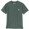 Carhartt Relaxed Fit Heavyweight Short-Sleeve K87 Pocket T-Shirt Camiseta Work Utility, Verde, XS para Hombre