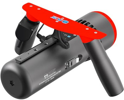 Edge K5 Unterwasser-Scooter, 50 m Wasserdicht, 60 Minuten Laufzeit, Sea Scooter mit 3 Geschwindigkeitsstufen, tragbarer Transport im Flugzeug, Ideal zum Schnorcheln, Sporttauchen und für Pools Orange