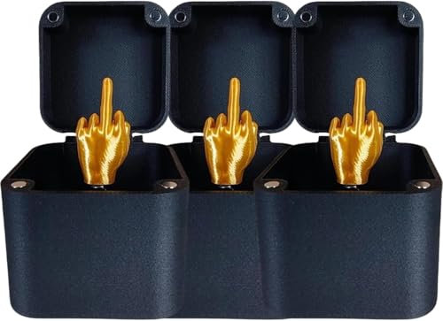 Mittelfinger in einer Box Überraschungsgeschenk Middle Finger Annoying Gift Box Spoof Hand Prank Pop up Gift with Box Christmas Novelty Fun Prank Gift (3 Stück)