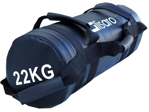 Lisaro Power Bag 7 & 22 kg – Premium Fitness Sandsack für Functional Training, Kraft- und Ausdauerworkouts, Nylon-Hülle mit verstärkten Nähten (22kg)