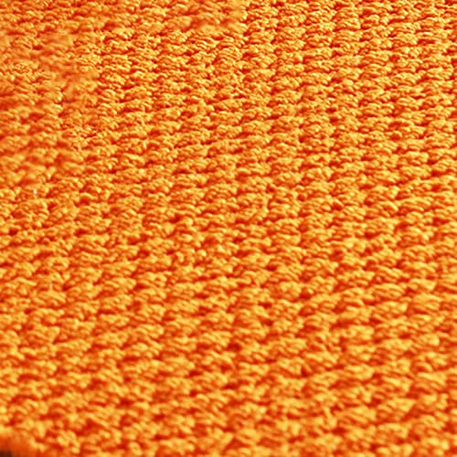 Moquette autocollante, Dalles de moquette auto-adhésives, 20x20x0,27 pouces, à décoller et à coller, faciles à installer, décoration, tapis de sol polyvalent, 18/24 dalles(Orange,24pcs)