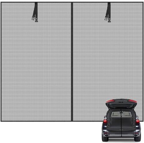 Starvortex Mosquitera Puerta Trasera Coche para SUV VW T5 T6, 180 × 150 cm Mosquitera Magnetica para Coche, Protección Solar Cmosquitera Furgoneta Camper Accesorios, Cortina Maletero Coche