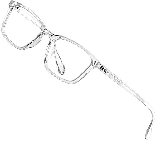 ATTCL lunettes Anti Lumière Bleue Homme Femme anti-fatigue oculaire Rectangulaire lunette Gaming d'Ordinateur BL5577 Clear