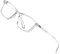 ATTCL Unisex blaulichtfilter brille zum Blockieren von UV-Kopfschmerz ohne sehstärke Computerbrille BL5577 Transparent White