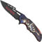 Eva Shop® Premium Nightmare Serie Einhandmesser Taschenmesser Klappmesser Outdoor Survival Messer mit 9 cm Edelstahlklinge - Ideal für Freizeit, Arbeit, Wandern, Camping, Jagd UVM. (Nightmare II)