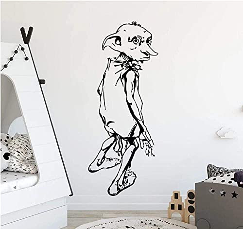 xiadayu Wandaufkleber Kinderzimmer Schlafzimmer Cartoon Film Dobby Wandtattoo Spielzimmer Vinyl Wohnkultur 85x34cm