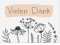 Nastami Postkarte Vielen Dank Danke Grußkarte, Karte Danke, Dankeskarte Hochzeit, Danke Geschenk, Danke Postkarte, Danksagung Hochzeit (Danke FLOWERS)