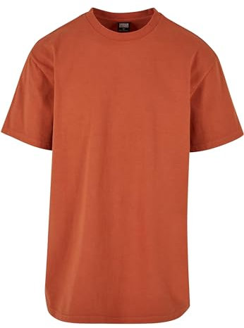 Urban Classics Herren T-Shirt Heavy Oversized Garment Dye Tee Terracotta S