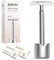 ZOMCHI Nassrasierer-Set für Damen & Herren – 10 Klingen mit Ständer | Professionelle Nassrasur | Zero Waste, plastikfrei & nachhaltig | Metall-Safety-Razor | Silber
