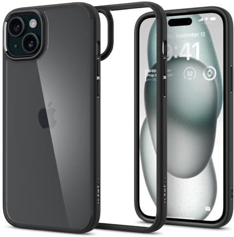 Spigen Ultra Hybrid Case Compatible with iPhone 15 - Matte Black
