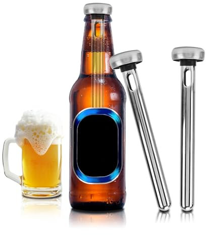 2 Varillas Enfriadoras De Cerveza Para Botellas, Enfriador De Botellas De Cerveza, Enfriador De Bebidas De Acero Inoxidable, Regalos Para Hombres, Varillas Enfriadoras De Cerveza Para Botellas