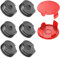 6 Stücke Rasentrimmer Fadenspule F016800351 passend für Bosch, 6 Spulen + 2 Kappe,6m Länge Ø 1,6mm mit Spulenabdeckung,Fadenspulen für Bosch ART 24 27 30 30-36 LI Rasentrimmer