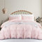 Tospass Housse de Couette Bohème Style 220x240cm Rose Tuftée Broderie Parure de lit Adulte Boho 2 Personnes avec Fermeture Éclair Parure Housse Couette en Microfibre avec 2 Taie d'oreiller 65x65cm