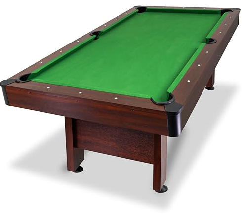 GoSports 7 ft Pool Table with Wood Finish - Billiards Game Room Table for Adults & Family - Accessories Not Included