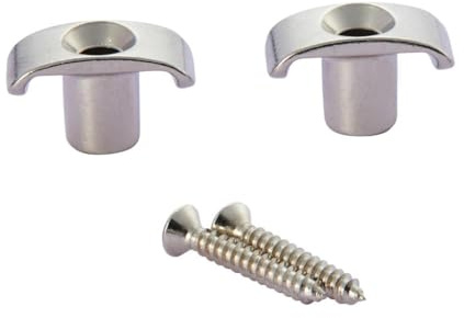 KAISH Set of 2 Stainless Steel Guitar String Guides Steel String Retainers Stainless String Trees for American Ultra/Elite/Pro series ST/TL Nickel