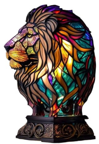 SWZEC Crystalli Artistische Lampe - VitraFauna(LÖWE)