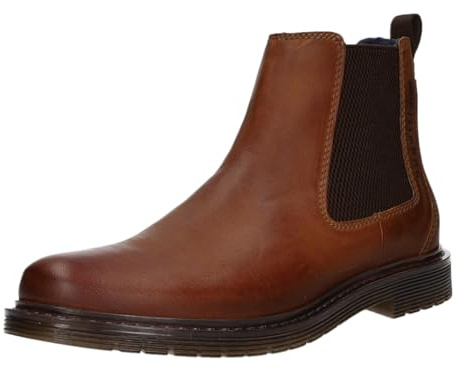 Slip-On / Zip Ankle Boots Cold Lining Business (Elegant) 325-ATE30-3500-6300, brown, 9 UK