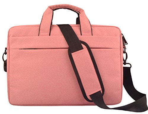 Laptop Schultertasche, wasserdichte und verschleißfeste Laptop Hülle Notebooktasche Handtasche Tragetasche für 13-15 Zoll Laptops/Notebooks/Ultrabooks 14 Pink