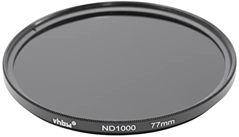 vhbw Graufilter ND-Filter ND1000 77 mm kompatibel mit Digitalkamera, Analogkamera