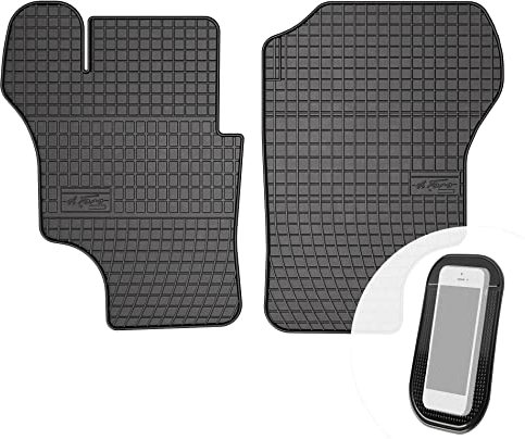 moto-MOLTICO Gummimatten Auto, 2-teiliges Set, Allwetter Gummi Fußmatten, Antirutsch & Wasserfest Autoteppiche - passend für VW Transporter III T3 1979-1991