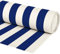 Byour3 - Tessuti per Tende da Sole Ombreggiante Gazebo -Stoffa al Metro per Esterno in Dralon Traspirante Frangisole Frangivento Anti UV per Pergola Copertura Solare No PVC (Bianco Blu, 200 cm)