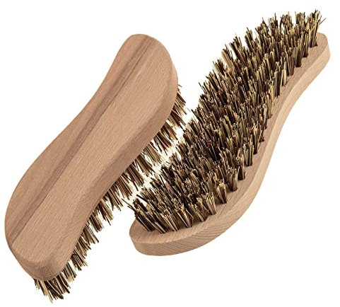 SIDCO Scheuerbürste 2 x Naturborste Union Wurzelbürste Reinigungsbürste Schrubber Holz