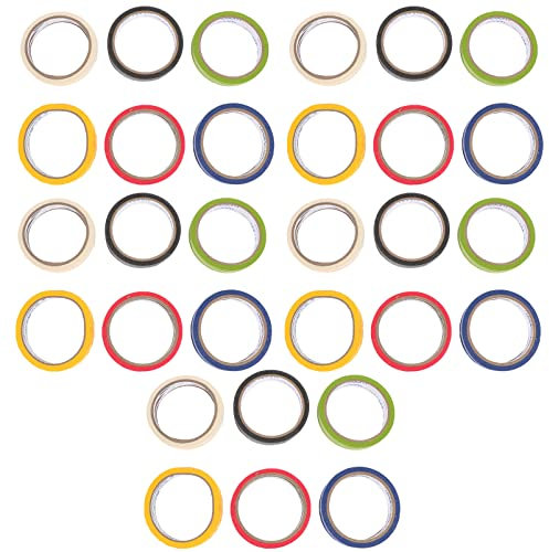 MAGICLULU Markierungsbänder Kleidung 30 Stücke Whiteboard Tape Dünn Trottband Draping Kennzeichnung Klebeband Klebstoff Künstler B?nder für Kleidform Tool Malerei Zeichnung Handwerk