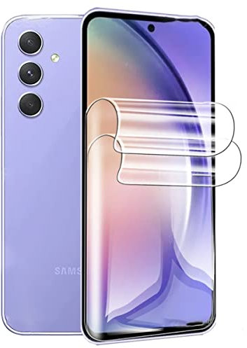 [2 Piezas] Protector de Pantalla Hidrogel para Samsung Galaxy A54 5G (6.4 inch), [HD] Películas de Hidrogel Flexible de TPU [NO Vidrio]