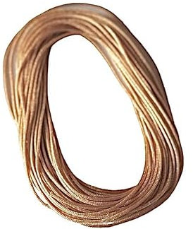 5 mètres de fil pour bracelet DIY Shamballa en nylon - Fil chinois - Nœud chinois - Macramé - Corde tressée - 0,8 mm - Beige CKC/Beige/08