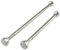 Extendable Shower Curtain Rail 125-220cm,Stainless Steel Shower Curtain Pole Curtain,Tension Rod No Drilling Adjustable Shower Rail Telescopic Shower Pole for Bath,Closet,Wardrobe,Kitchen Silver