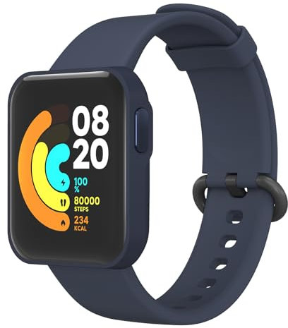 Tobfit Cinturino per Xiaomi Mi Watch Lite/Redmi Watch, Cinturino in Silicone di Ricambio per Redmi Watch/Xiaomi Mi Watch Lite per Uomo e Donna (Blu scuro)