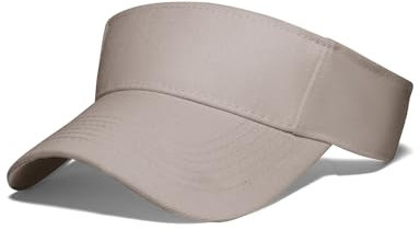 NebulaGlam Visor Hat, Damen Visor, Visor Cap Sommerkappe Kappe mit Sonnenvisier für Tennis Running Golf Wandern (Khaki)
