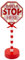 The Christmas Workshop 73609 Santa Stop Here LED Sign / 8 Warm White Lights/Battery Operated with Timer Function / 12 x 8 x 30.5cm