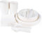 DOT Horeca Solutions Set di 50 Piatti Posate Bicchieri Compostabili Bio in Carta per feste Picnic party 50 piatti portata 50 piatti dessert 50 tovaglioli 50 forchette 50 coltelli 50 cucchiai ecologici