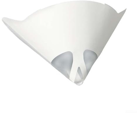 HomeVortex 50 PCS Fine Paint Paper Strainers, White Filter Paper 190 Mu Filter Cone Cup Fine Funnel Paper Purifying Cup, For DIY Mesh Paint Purifying Cup