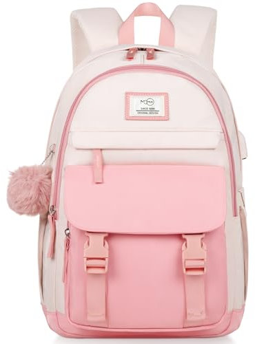 MOMUVO Rucksäcke für Frauen und Teenager-Mädchen, 15,6-Zoll-Laptop-Schulrucksack, süßer College-Rucksack, Büchertasche für Schülerinnen