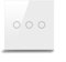 ZYNCUE Dimmer Switch For LED Lights Touch Light Switch 3-gang Touch Switch For Adjustable Lighting Levels In Homes Or Commercial Spaces(white)