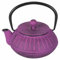 Théière 600 ml en fonte poignée pliable, filtre en acier inoxydable, violet